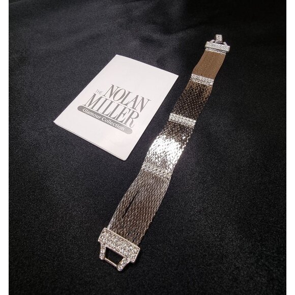 Rare Find Vintage NOLAN MILLER Glamour Collection 1999 Vintage Silver-Tone Multi - Picture 5 of 7
